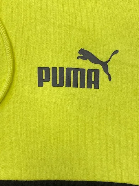 Puma men's hoodie Power Colorblock TR 848009-29 lemon yellow black