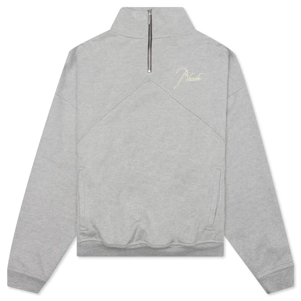 Quarter Zip - Heather Grey