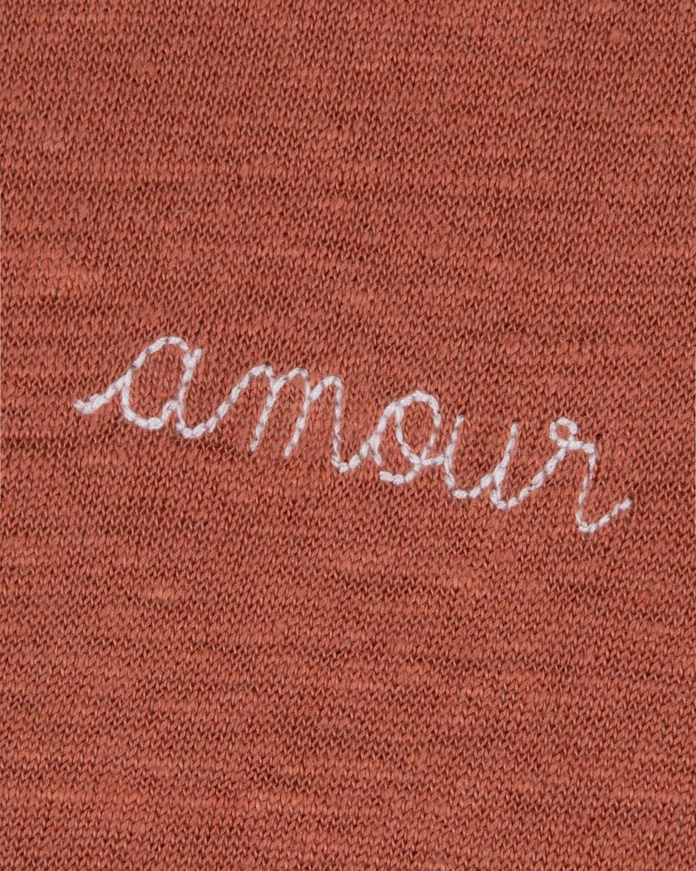 "Amour" linen villiers t-shirt