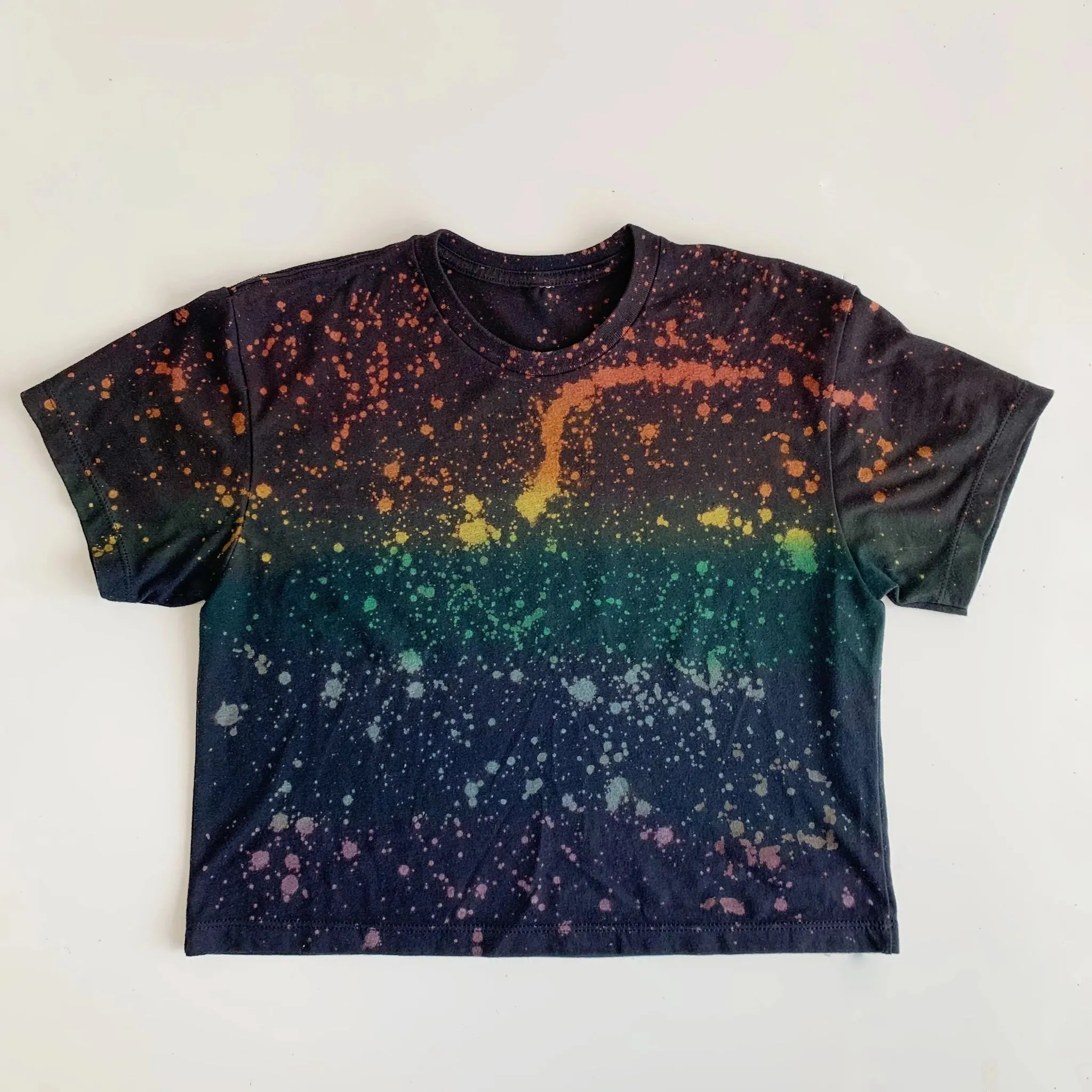 Rainbow Speckled Crop Top