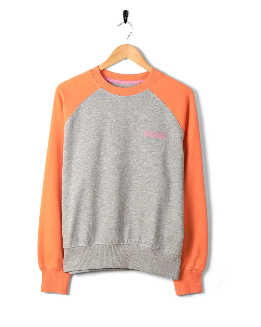 Saltrock Sunshine - Womens Raglan Sweat - Grey Marl