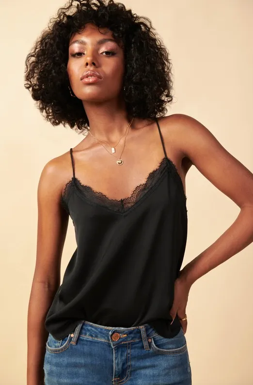 Samantha Lace Trim Cami - Final Sale 40% off