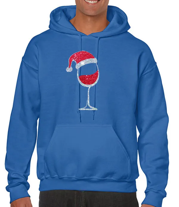 Santa Wine Hoodie - Merry Christmas