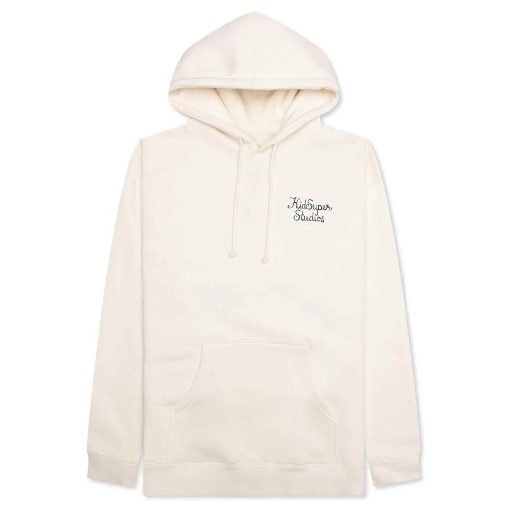 Script Logo Hoodie - Cream