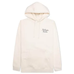 Script Logo Hoodie - Cream