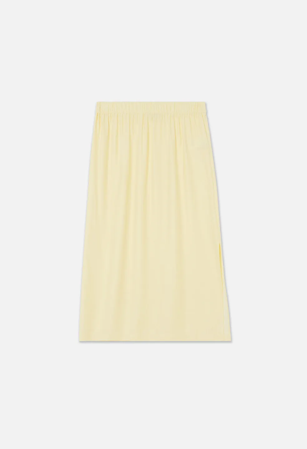 Silk Midi Slip Skirt / Glow