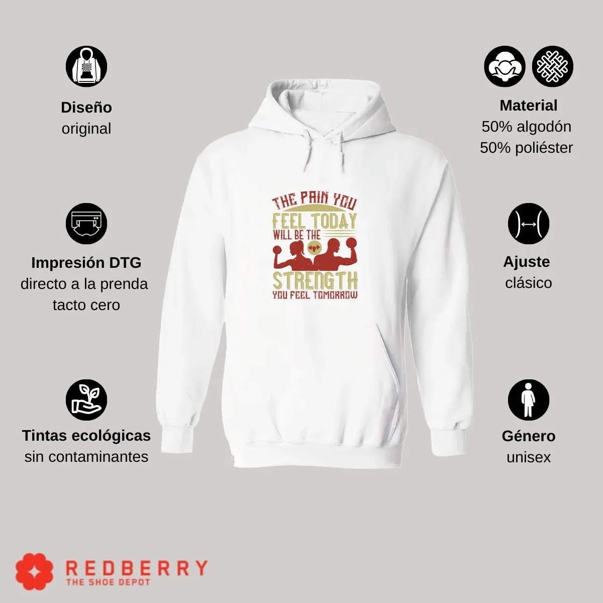 Sudadera Hombre  Hoodie Fitness Gym Ejercicio 037