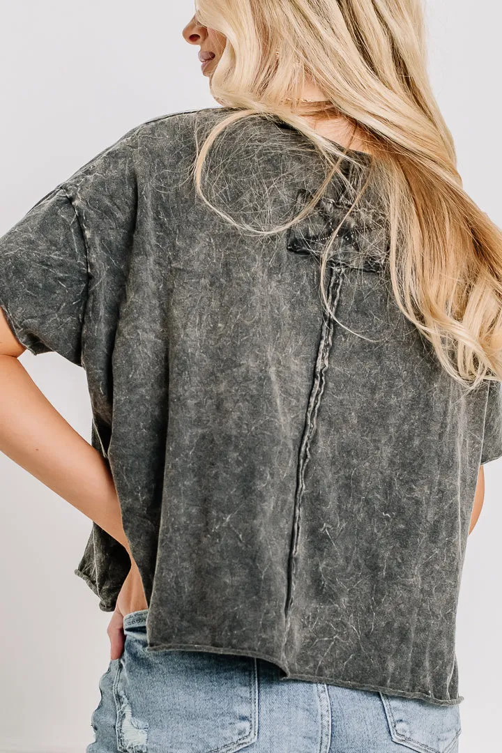 Sunny Days Crop Top | Charcoal