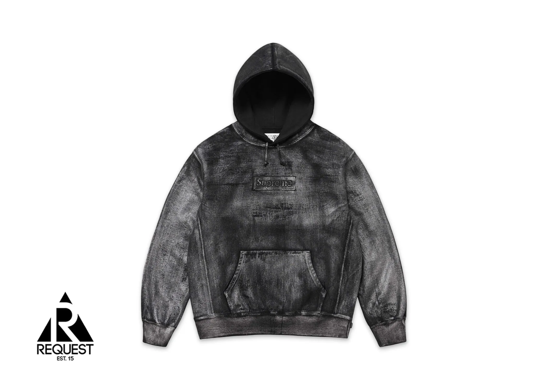 Supreme MM6 Maison Margiela Foil Box Logo Hooded Sweatshirt “Black”