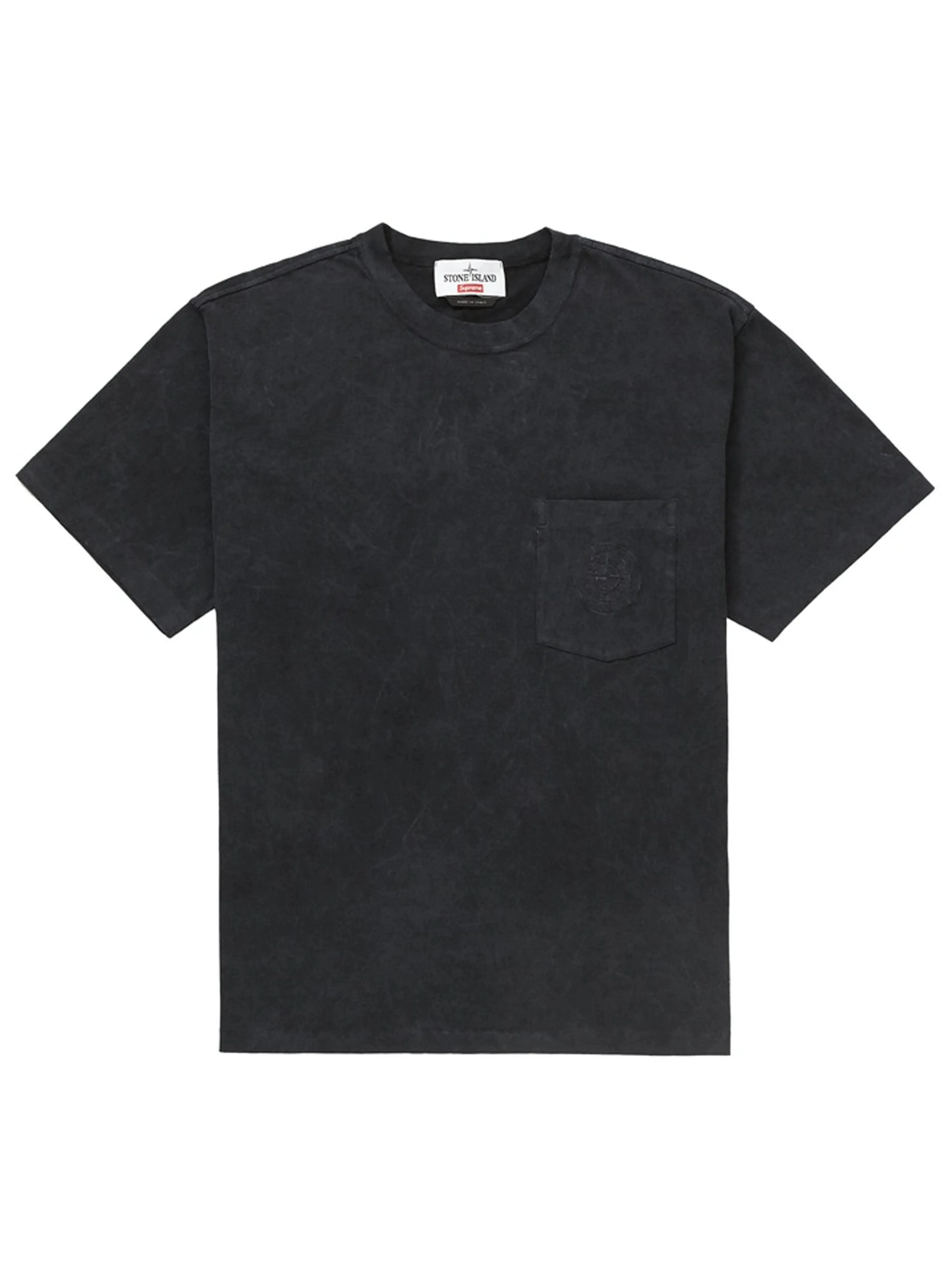 Supreme x Stone Island Pocket tee Black [SS19][USED]