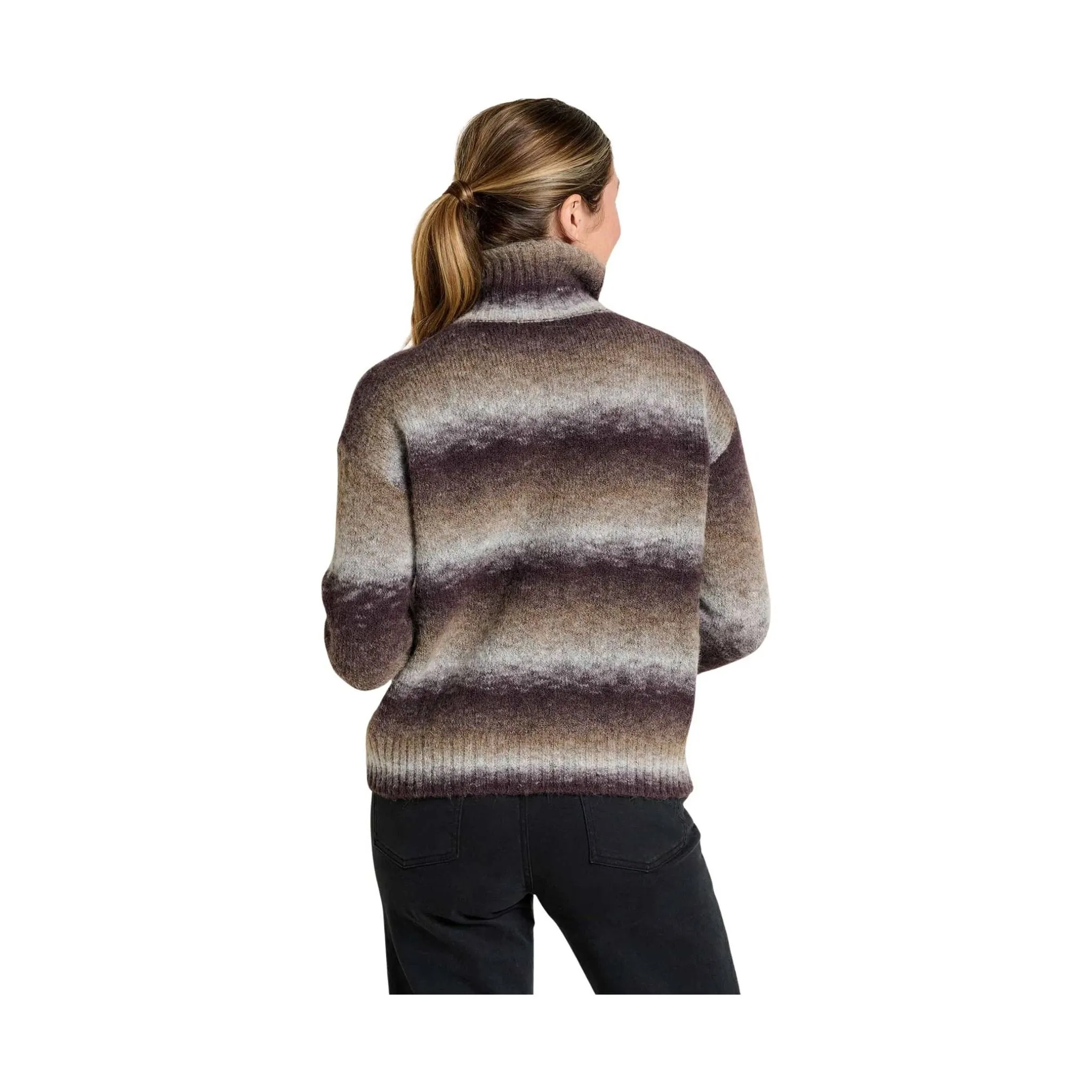 Toad & Co Women's Toddy T Neck Sweater - Heather Grey