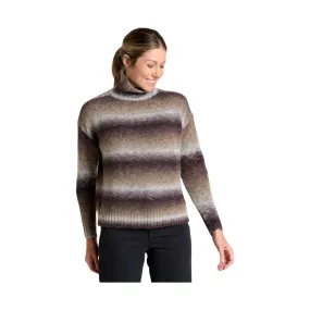 Toad & Co Women's Toddy T Neck Sweater - Heather Grey